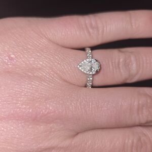 14k White Gold Ring
